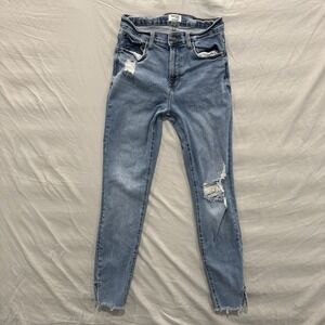 Kensie The Kelsey High Rise Skinny Jean Women's Size 6/28 Wash Denim 25X27